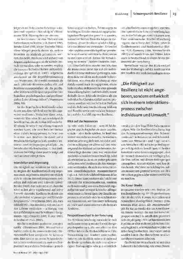 Vorschauseite 2: Was ist Resilienz?