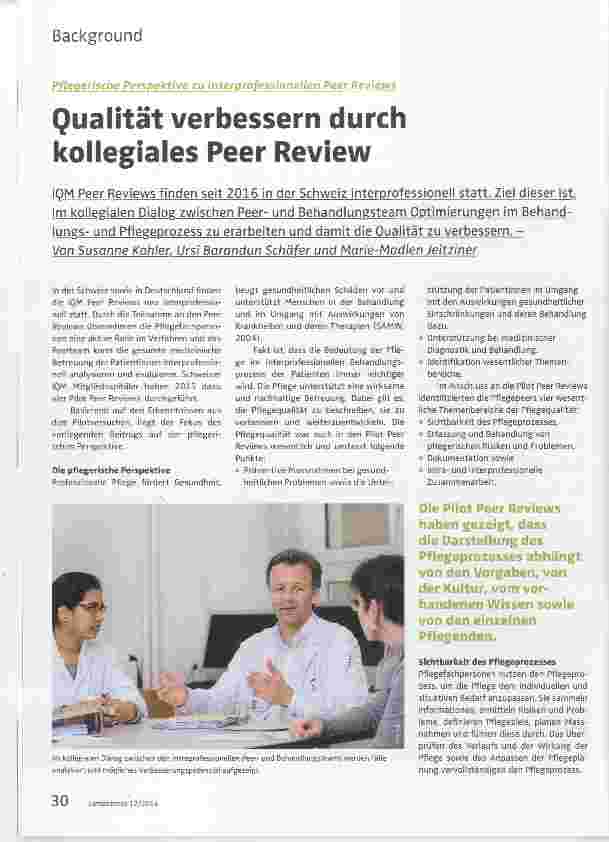 Vorschauseite 1: Qualität verbessern durch kollegiales Peer Review