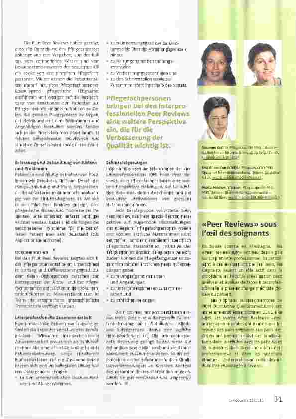 Vorschauseite 2: Qualität verbessern durch kollegiales Peer Review