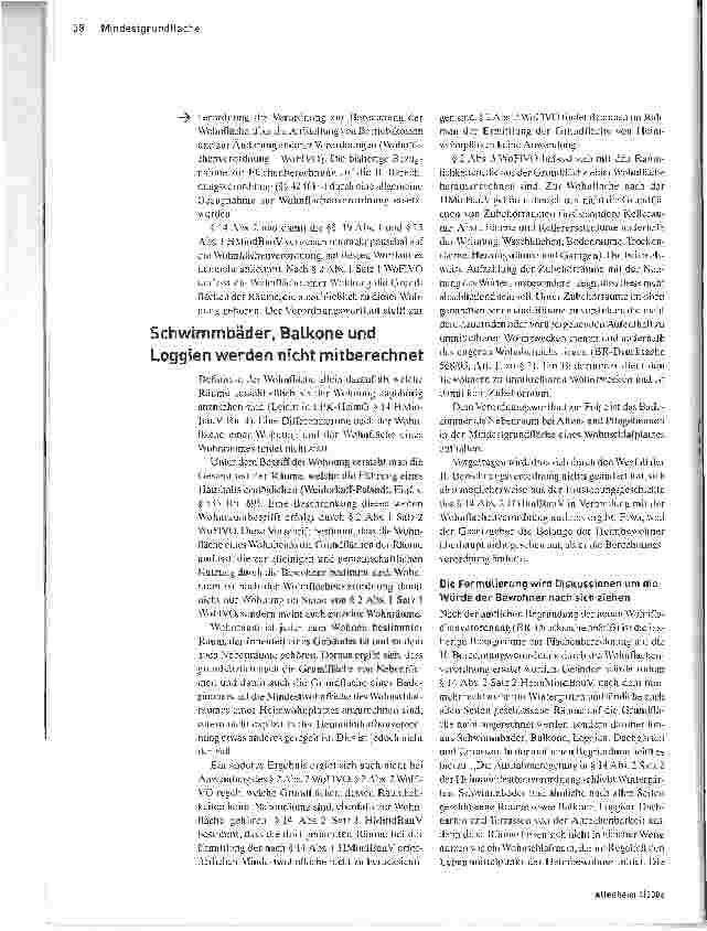 Vorschauseite 2: Einige Quadratmeter eingebüßt