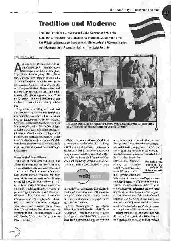 Vorschauseite 1: Tradition und Moderne