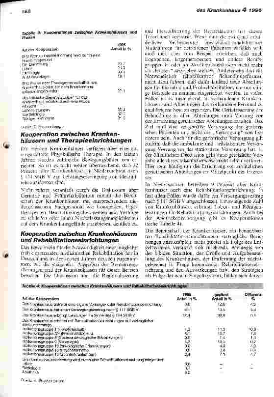 Vorschauseite 4: Kooperation zwischen den Leistungsanbietern im Gesundheitswesen