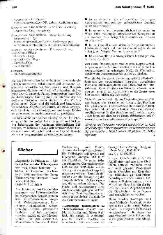 Vorschauseite 6: Kooperation zwischen den Leistungsanbietern im Gesundheitswesen