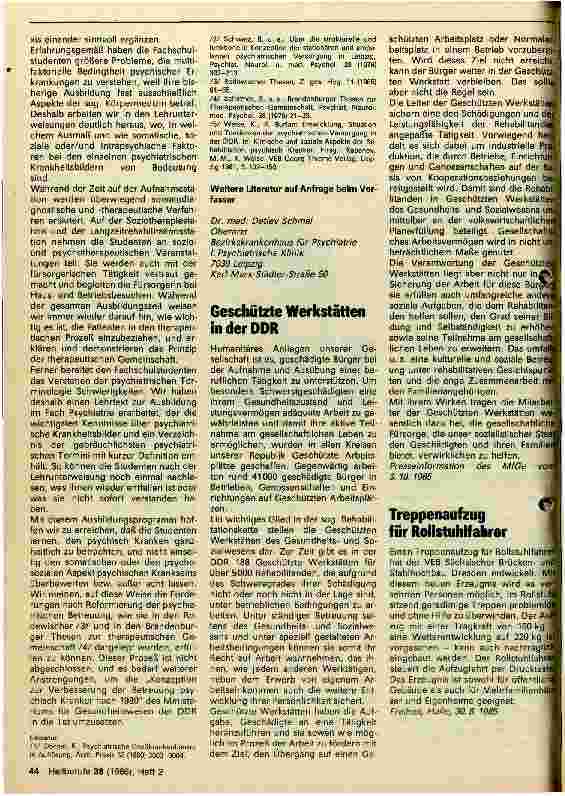 Vorschauseite 2: Zeitgemäße Schwesternausbildung in der Psychiatrie