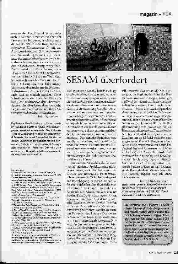 Vorschauseite 2: Zweifelhafte Partner der WHO