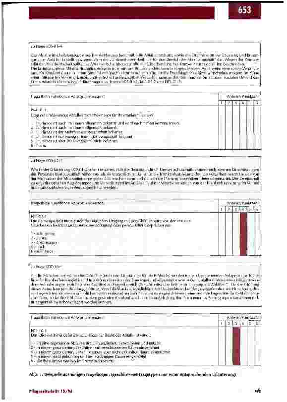 Vorschauseite 2: Zuerst erfolgt die Klärung der Ist-Situation Abfallmanagement im Krankenhaus / Teil 2