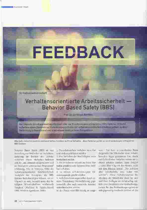 Vorschauseite 1: Feedback
