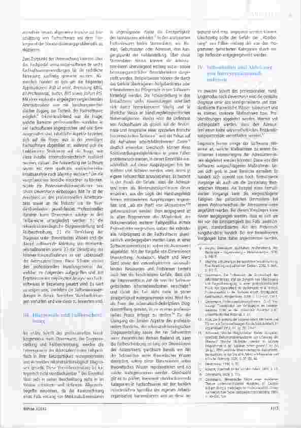 Vorschauseite 2: Zwischen Standardisierung und Einzelfallorientierung - Überlegungen zum softwareunterstützten Arbeitsprozess in der Betreuungspraxis