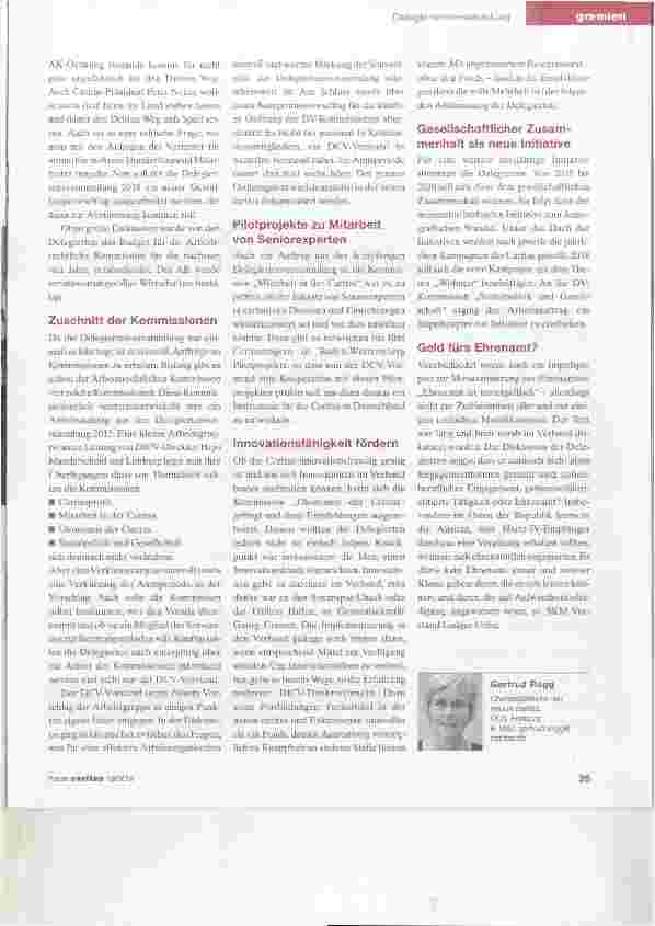 Vorschauseite 2: DCV-Delegiertenversammlung diskutiert kontrovers