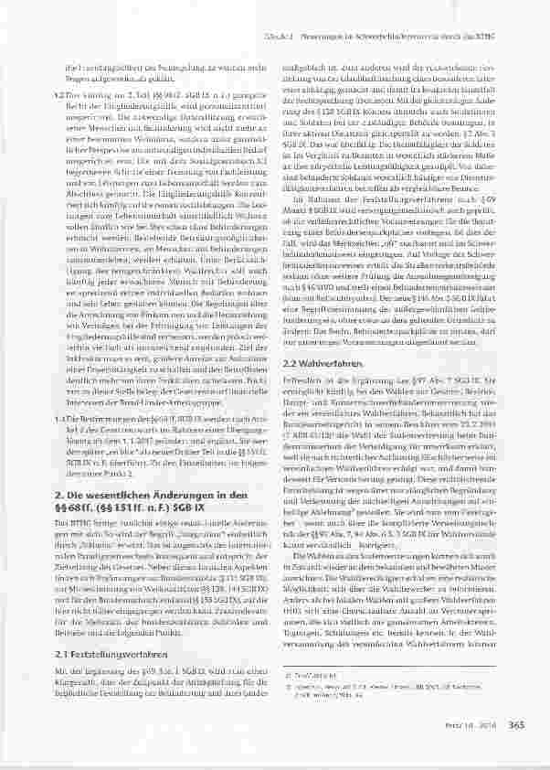 Vorschauseite 2: Neuerungen im Schwerbehindertenrecht durch das BTHG