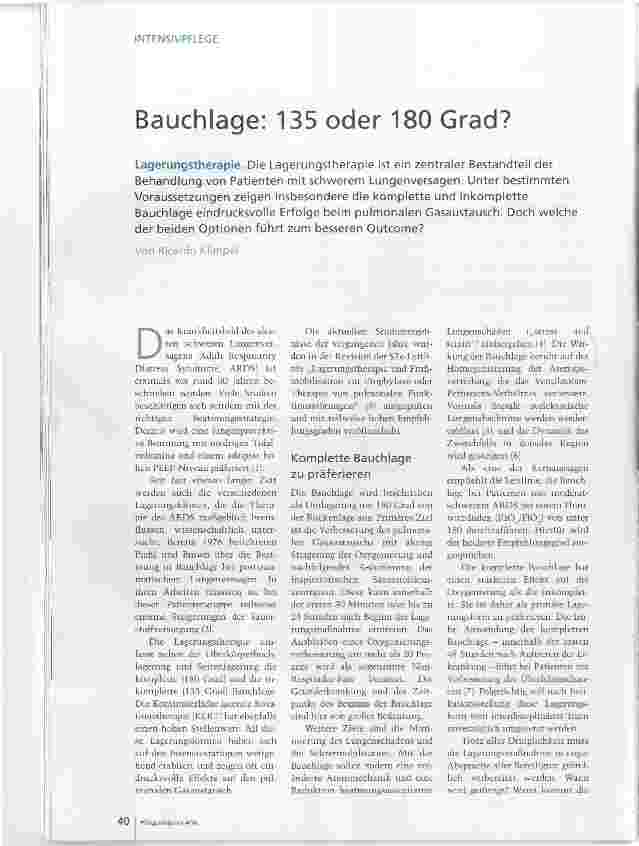 Vorschauseite 1: Bauchlage: 135 oder 180 Grad?