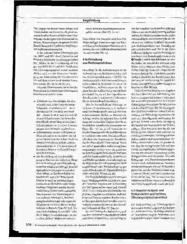 Vorschauseite 4: Infektionsprävention in der Zahnheilkunde - Anforderungen an die Hygiene