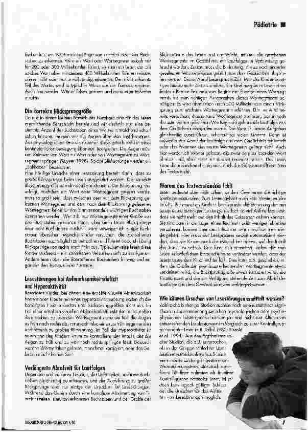 Vorschauseite 2: Therapie von Lesestörungen durch Erkennen und Beheben der Ursachen