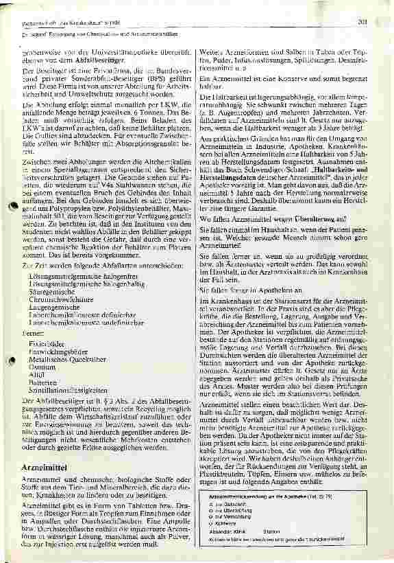 Vorschauseite 3: Entsorgung von Chemikalienund Arzneimittelabfällen
