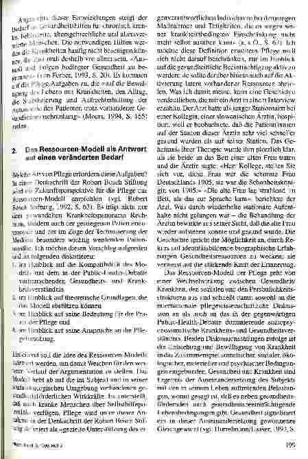 Vorschauseite 2: Die Ressourcen-Orientierung in der Pflege Ein Beitrag zur Zukunft der Pflege in Theorie und Praxis