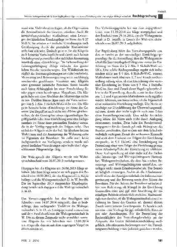 Vorschauseite 4: Betreute Wohngemeinschaft für Intensivpflegebedürftige - stationäre Einrichtung oder unabhängige Wohngemeinschaft für Pflegebedürftige