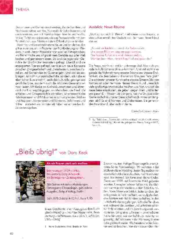 Vorschauseite 5: Gott schickt nicht in Rente
