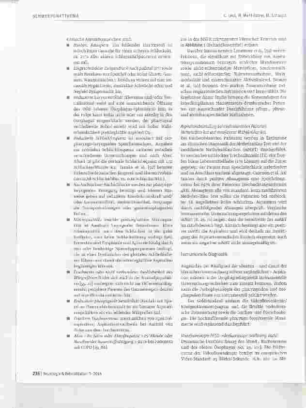 Vorschauseite 6: Modernes Dysphagiemanagement in der neurologisch-neurochirurgischen Frührehabilitation