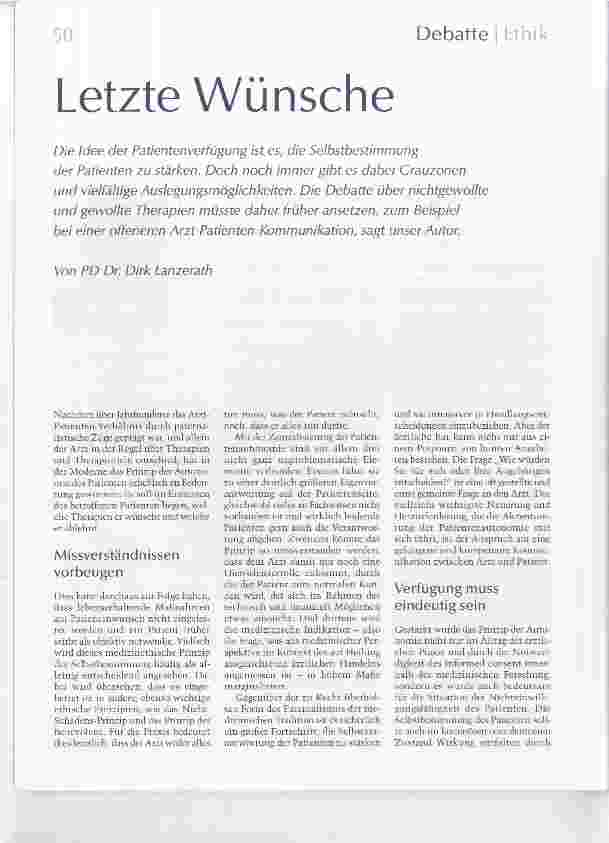 Vorschauseite 1: Letzte Wünsche