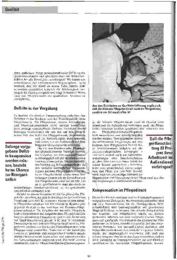 Vorschauseite 3: Wunsch und Wirklichkeit Ist Qualität in der Häuslichen Pflege überhaupt zu gewährleisten?