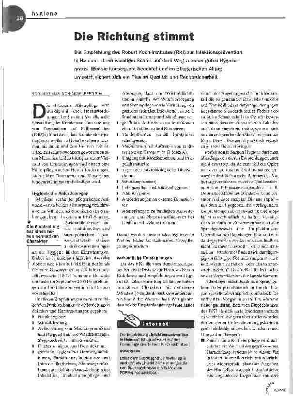 Vorschauseite 1: Die Richtung stimmt