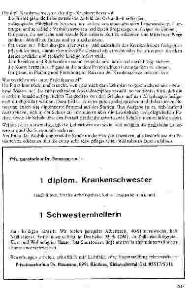 Vorschauseite 2: Die Ausbildung in der Krankenpflege - das Ausbildungsziel, die Praktikumsziele