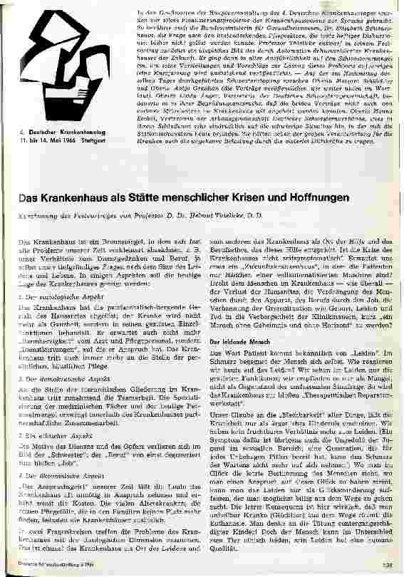 Vorschauseite 1: Das Krankenhaus als Stätte menschlicher Krisen und Hoffnungen