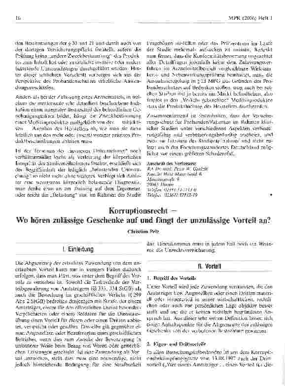 Vorschauseite 6: Die Probandenversicherung bei klinischen Prüfungen mit Medizinprodukten