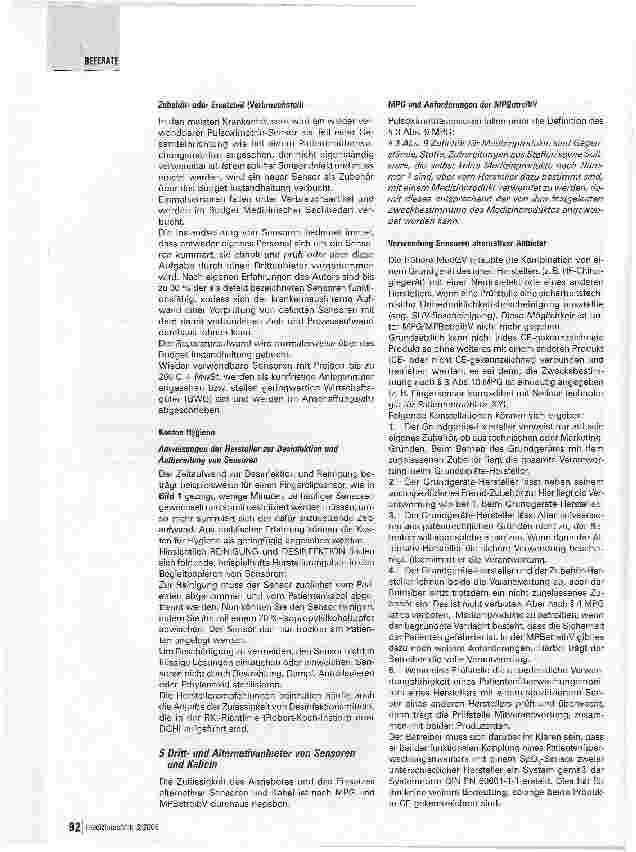 Vorschauseite 5: Die wirtschaftliche Bedeutung der Pulsoximetrie in der Medizintechnik1 - Teil 2