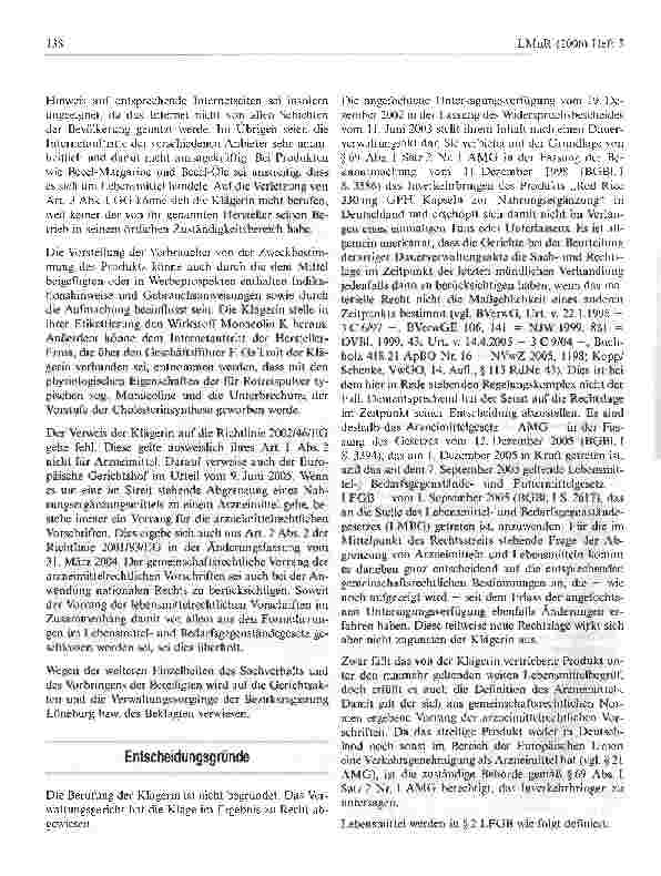 Vorschauseite 6: Abgrenzung zwischen Lebensmitteln und Arzneimitteln