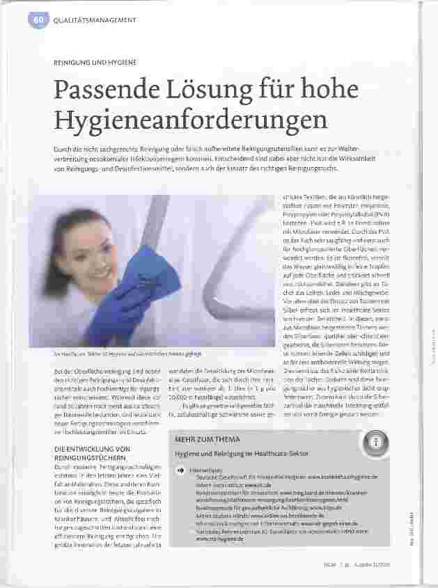 Vorschauseite 1: Passende Lösung für hohe Hygieneanforderungen