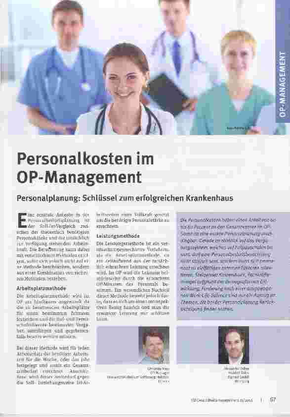 Vorschauseite 1: Personalkosten im OP-Management