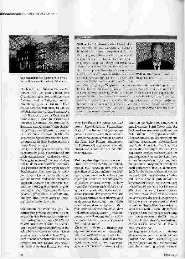 Vorschauseite 3: In Zukunft zu Mc Doctor´s