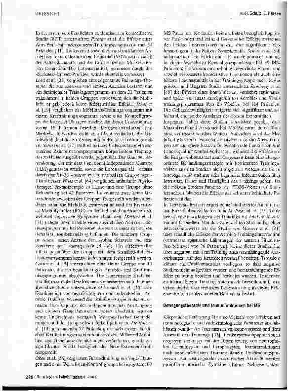 Vorschauseite 3: Bewegungstherapie bei Multipler Sklerose