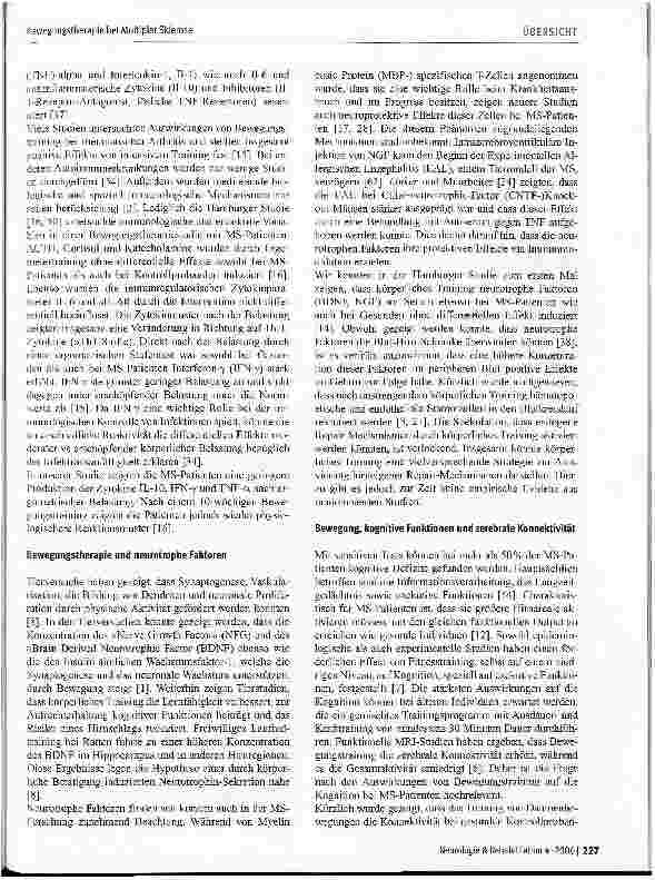 Vorschauseite 4: Bewegungstherapie bei Multipler Sklerose