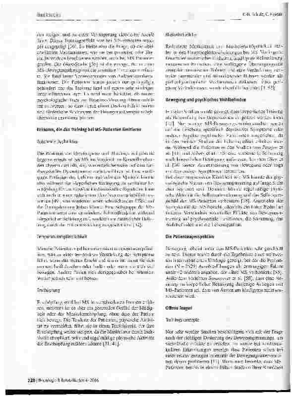 Vorschauseite 5: Bewegungstherapie bei Multipler Sklerose