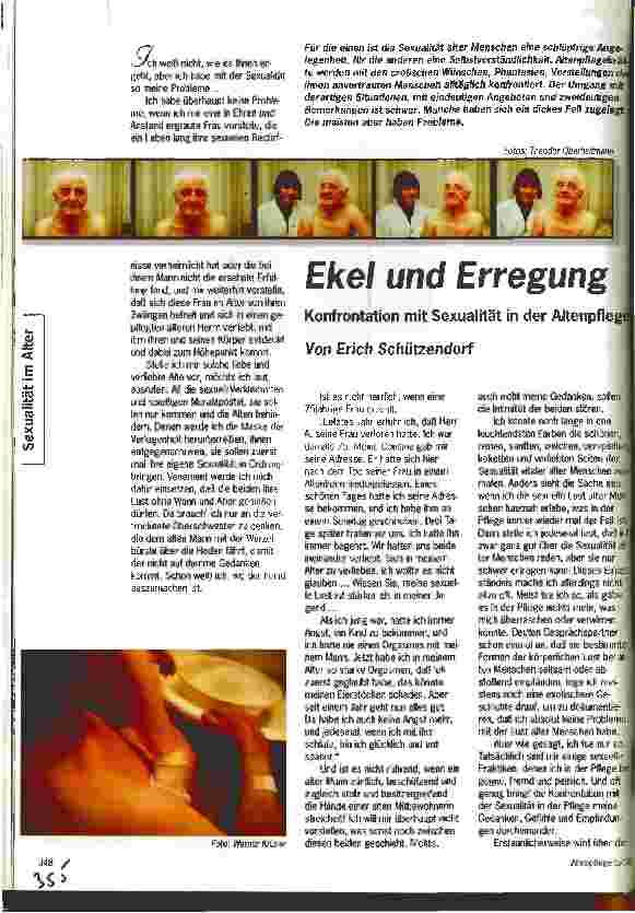 Vorschauseite 1: Ekel und Erregung Konfrontation mit Sexualität in der Altenpflege