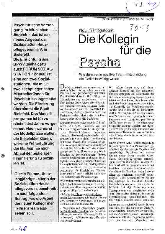 Vorschauseite 1: Die Kollegin für die Psyche
