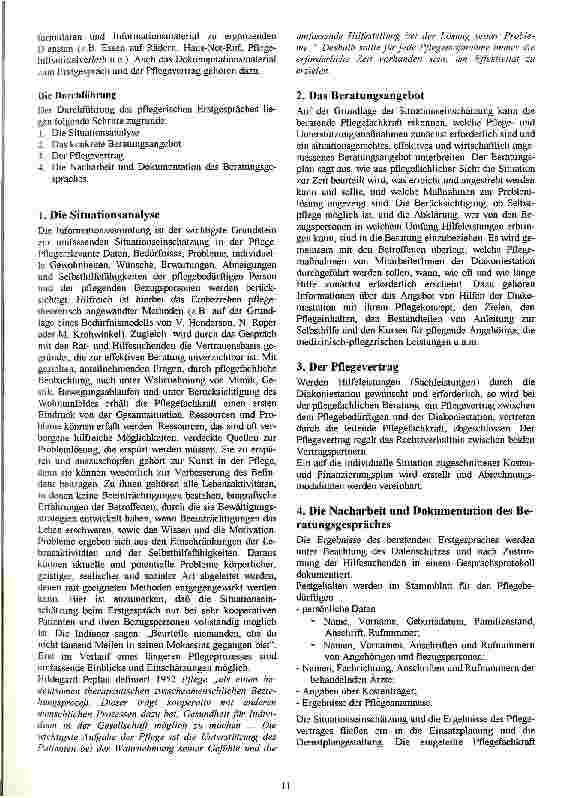 Vorschauseite 2: Das beratende Erstgespräch in der häuslichen Pflege
