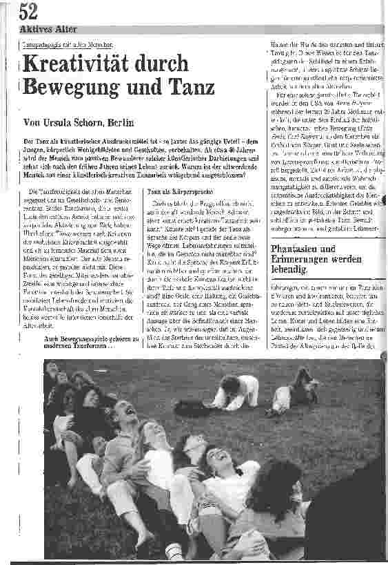 Vorschauseite 1: Kreativität durch Bewegung und Tanz