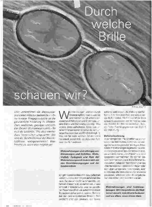 Vorschauseite 1: Durch welche Brille schauen wir