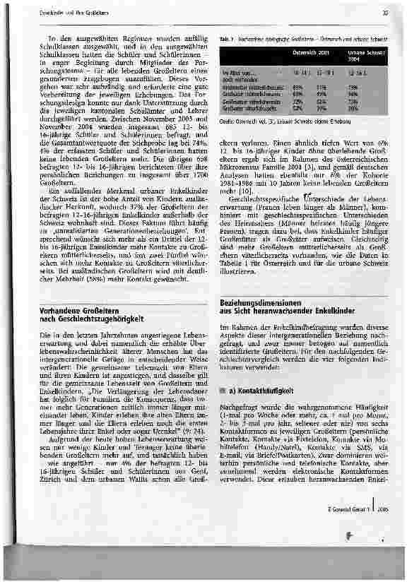 Vorschauseite 3: Heranwachsende Enkelkinder und ihre GroßelternIm Geschlechtervergleich