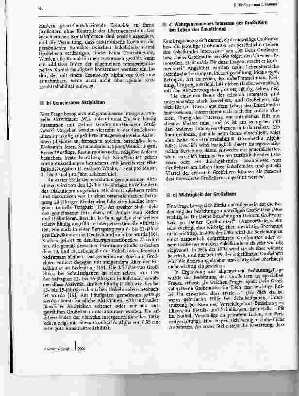 Vorschauseite 4: Heranwachsende Enkelkinder und ihre GroßelternIm Geschlechtervergleich
