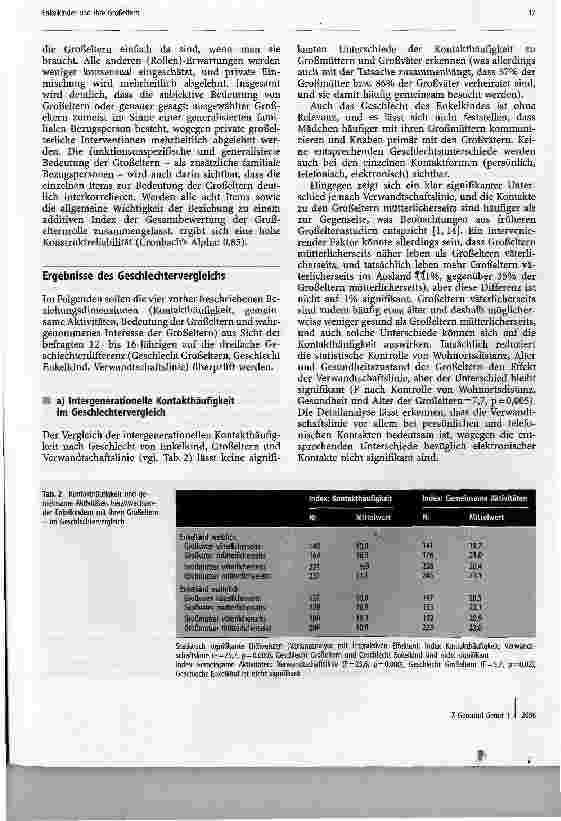 Vorschauseite 5: Heranwachsende Enkelkinder und ihre GroßelternIm Geschlechtervergleich