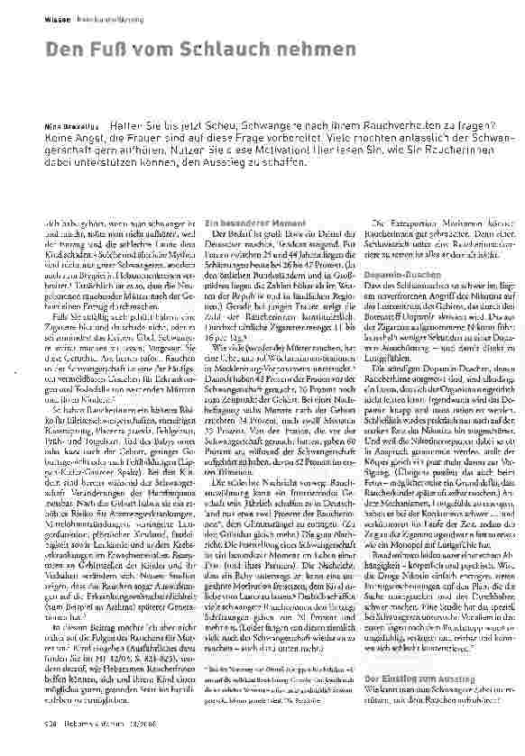 Vorschauseite 1: Den Fuß vom Schlauch nehmen