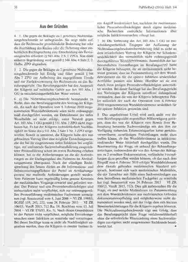 Vorschauseite 2: Informationsund Substantiierungspflichten der Partei im Arzthaftungsprozess