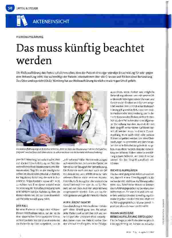 Vorschauseite 1: Das muss künftig beachtet werden
