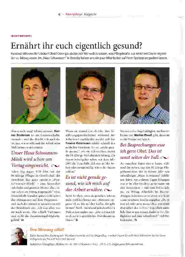 Vorschauseite 1: Ernährt ihr euch eigentlich gesund?