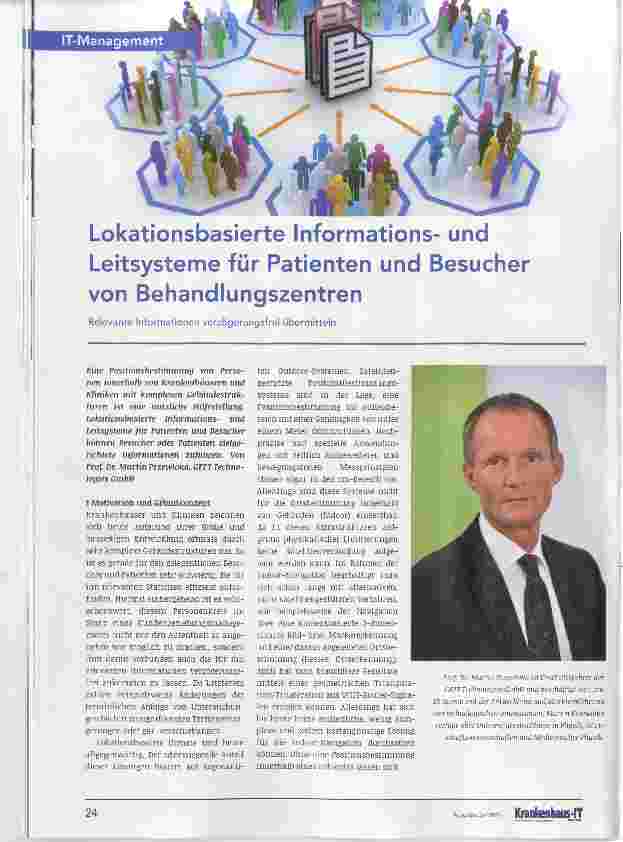 Vorschauseite 1: Lokationsbasierte Informationsund Leitsysteme für Patienten und Besucher von Behandlungszentren Relevante Informationen verzögerungsfrei übermitteln
