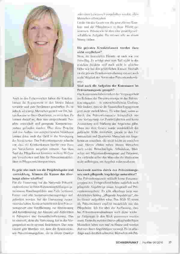 Vorschauseite 2: Prävention ist eine gesamtgesellschaftliche Aufgabe